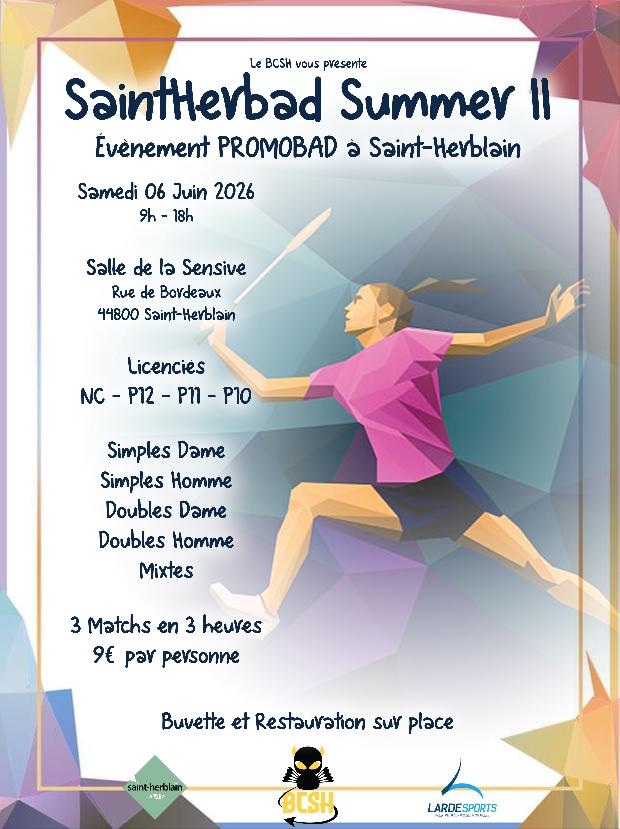 PDLL44-Promobad SaintHerbad Summer - Saint Herblain Séniors